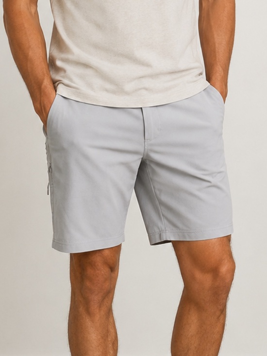 BYLT Basics Other - BYLT Everyday Shorts in Light Gray, Size 34